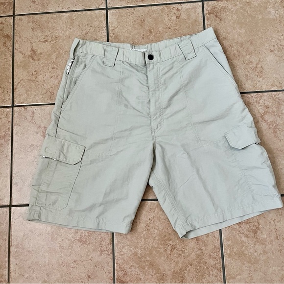 Wrangler Gray Cargo Shorts Relaxed Fit Lightweight - Picture 1 of 8